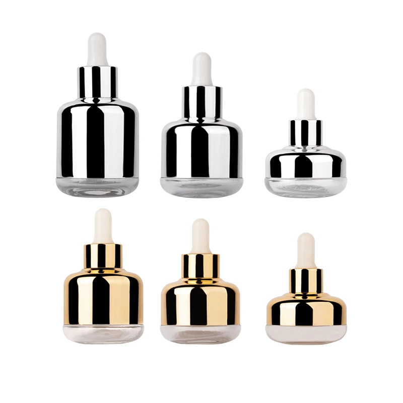 30ml Aluminum Shoulder Sleeve Glass Essential Oil Bottle